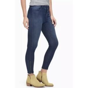 Splendid Medium Wash High Waist Ankle Zip Stretch Skinny Jeans 29